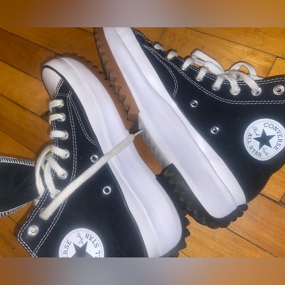 Converse Star hike black high top canvas sneaker - Picture 6 of 8